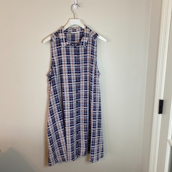 Lush Sleeveless collared shirt dress Size Medium - Picture 8 of 11